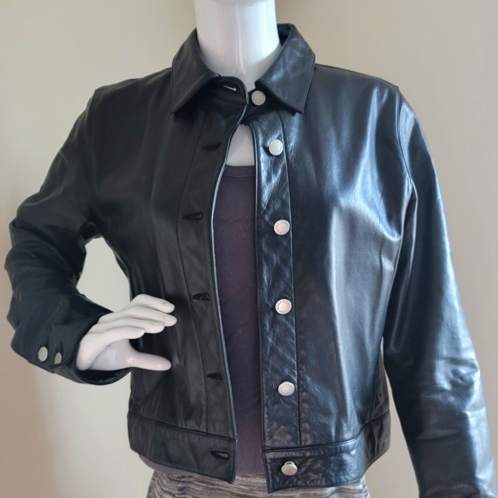 Women's Banana Republic Black Leather Jacket